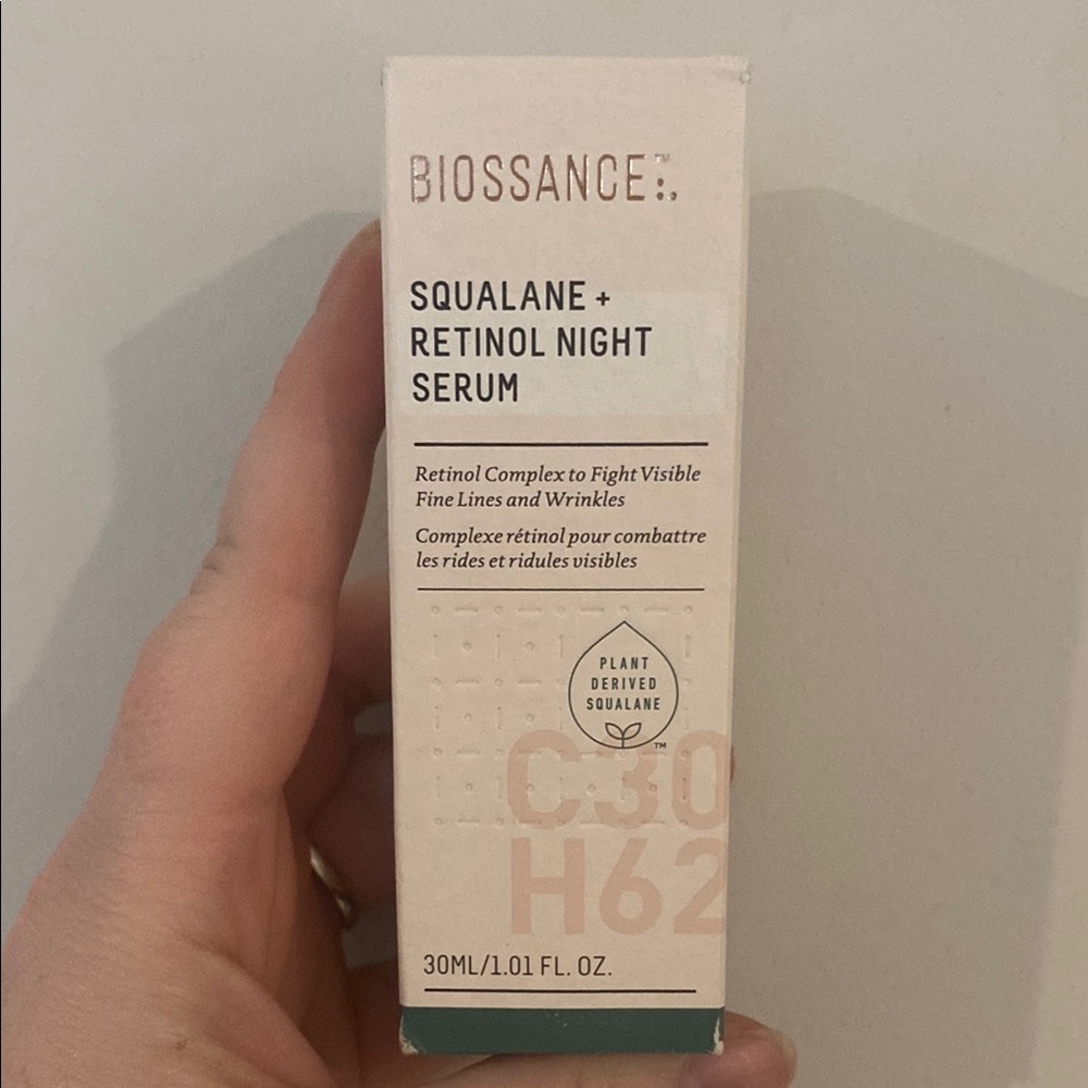 Biossance Squalane + Retinol Night Serum 30ml Anti Aging NIB